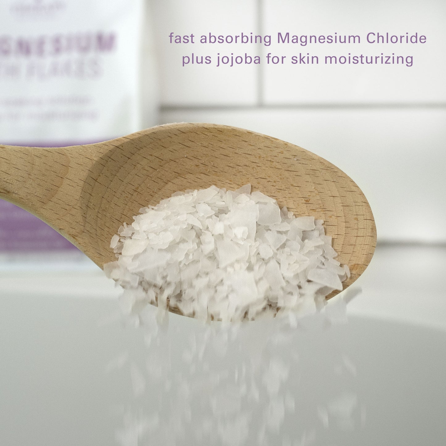 Village Naturals Therapy Calm Magnesium Bath Flakes 2.5 lb.