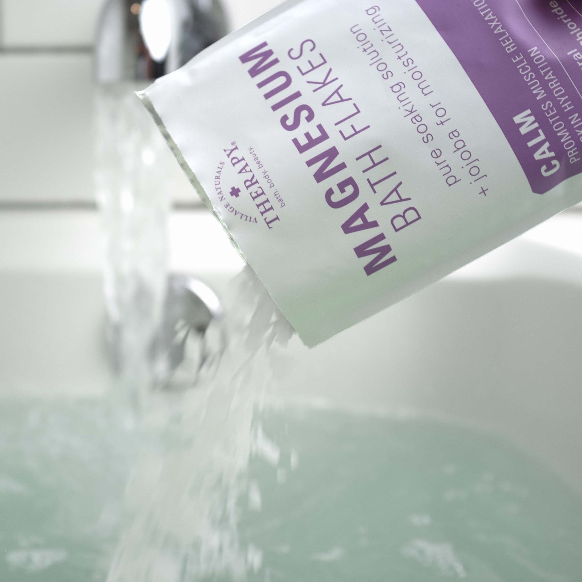 Village Naturals Therapy Calm Magnesium Bath Flakes 4.5 oz.
