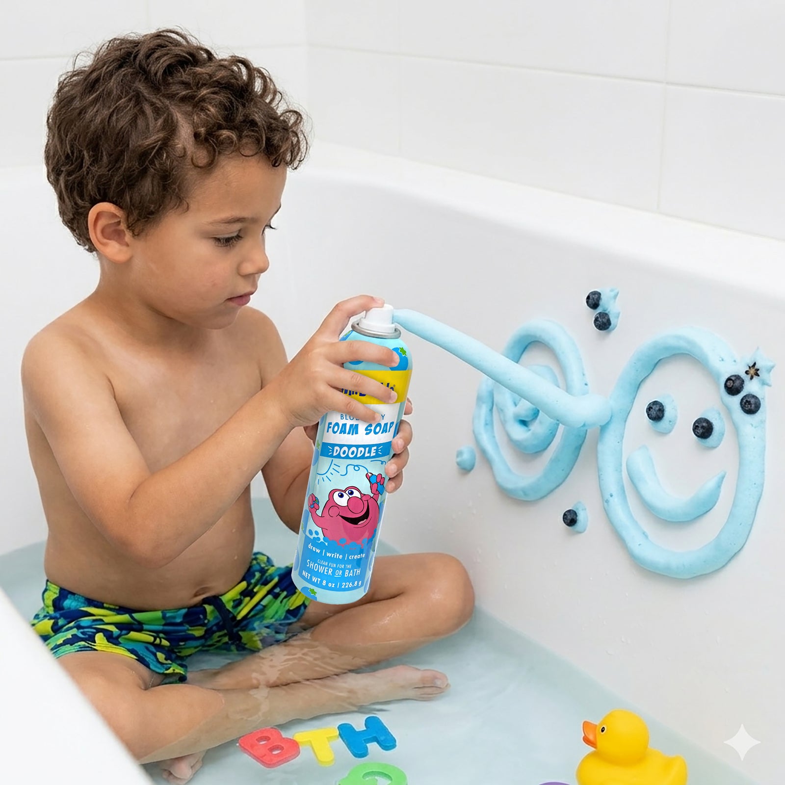 Mr. Bubble Doodle Foam Soap Blueberry