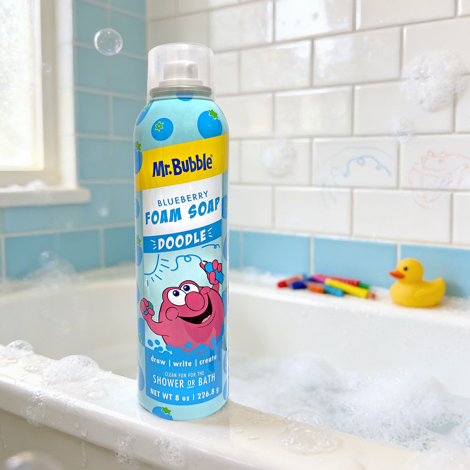 Mr. Bubble Doodle Foam Soap Blueberry
