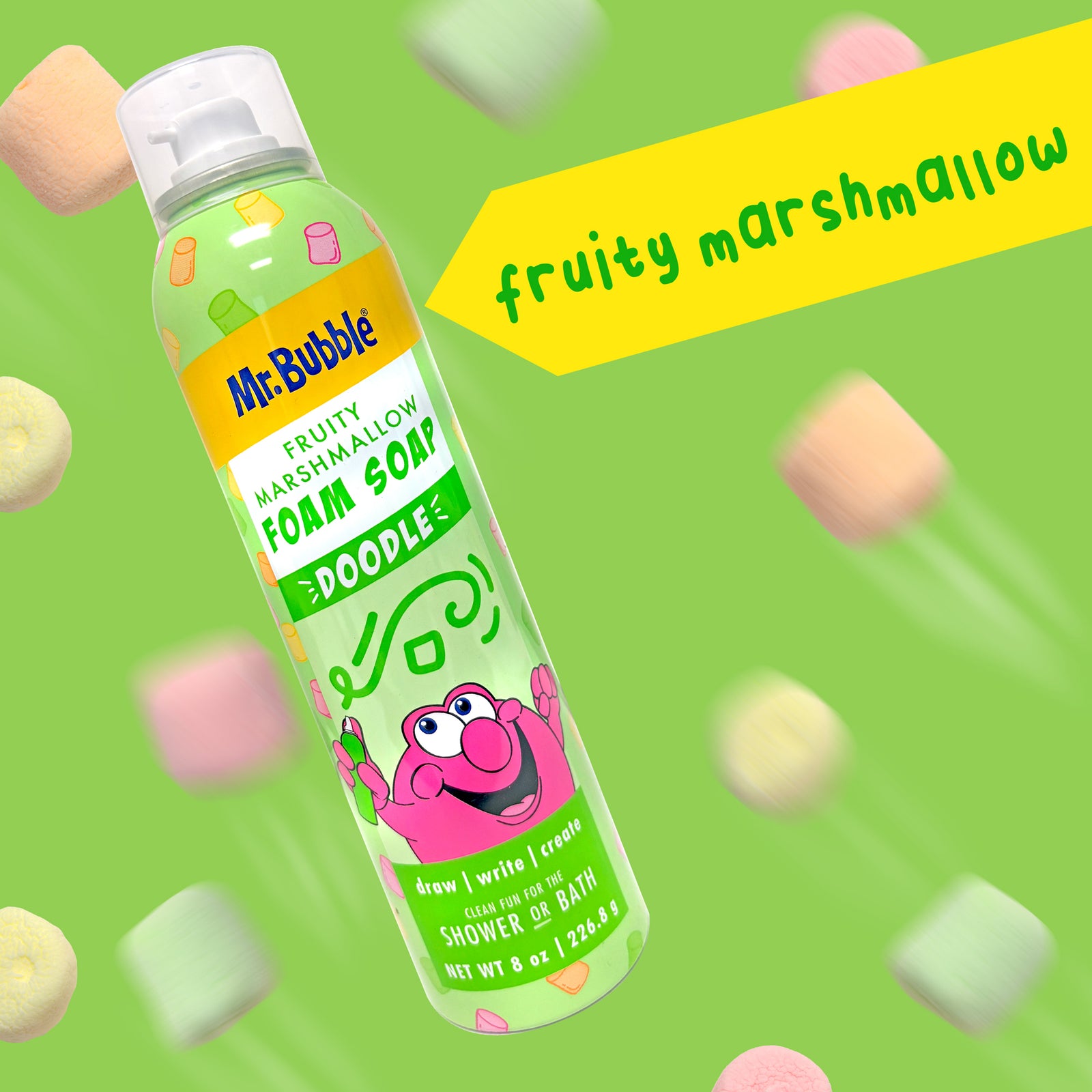 Mr. Bubble Doodle Foam Soap Fruity Marshmallow