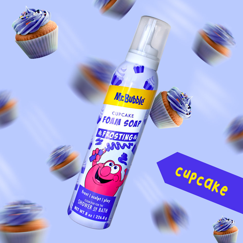 Mr. Bubble Frosting Foam Soap Cupcake