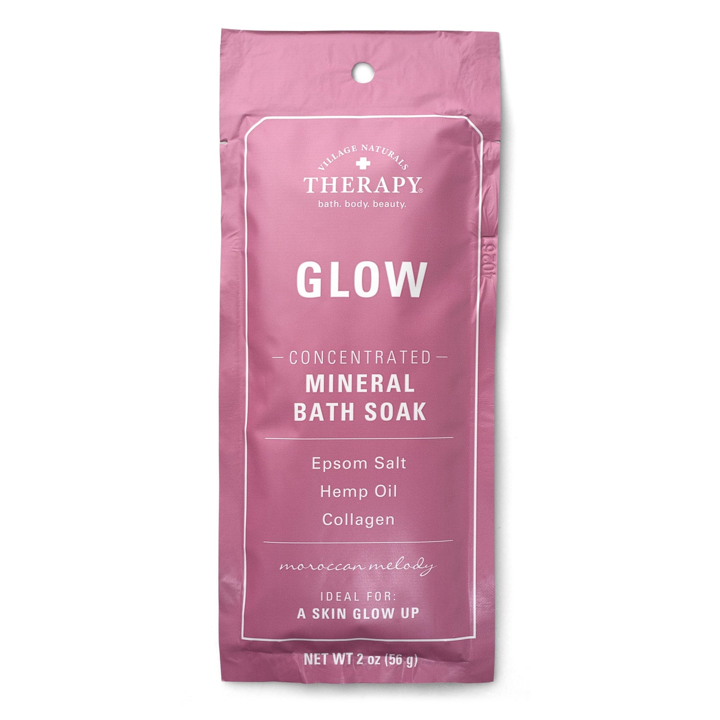 Village Naturals Therapy Glow Concentrated Mineral Bath Soak Packet