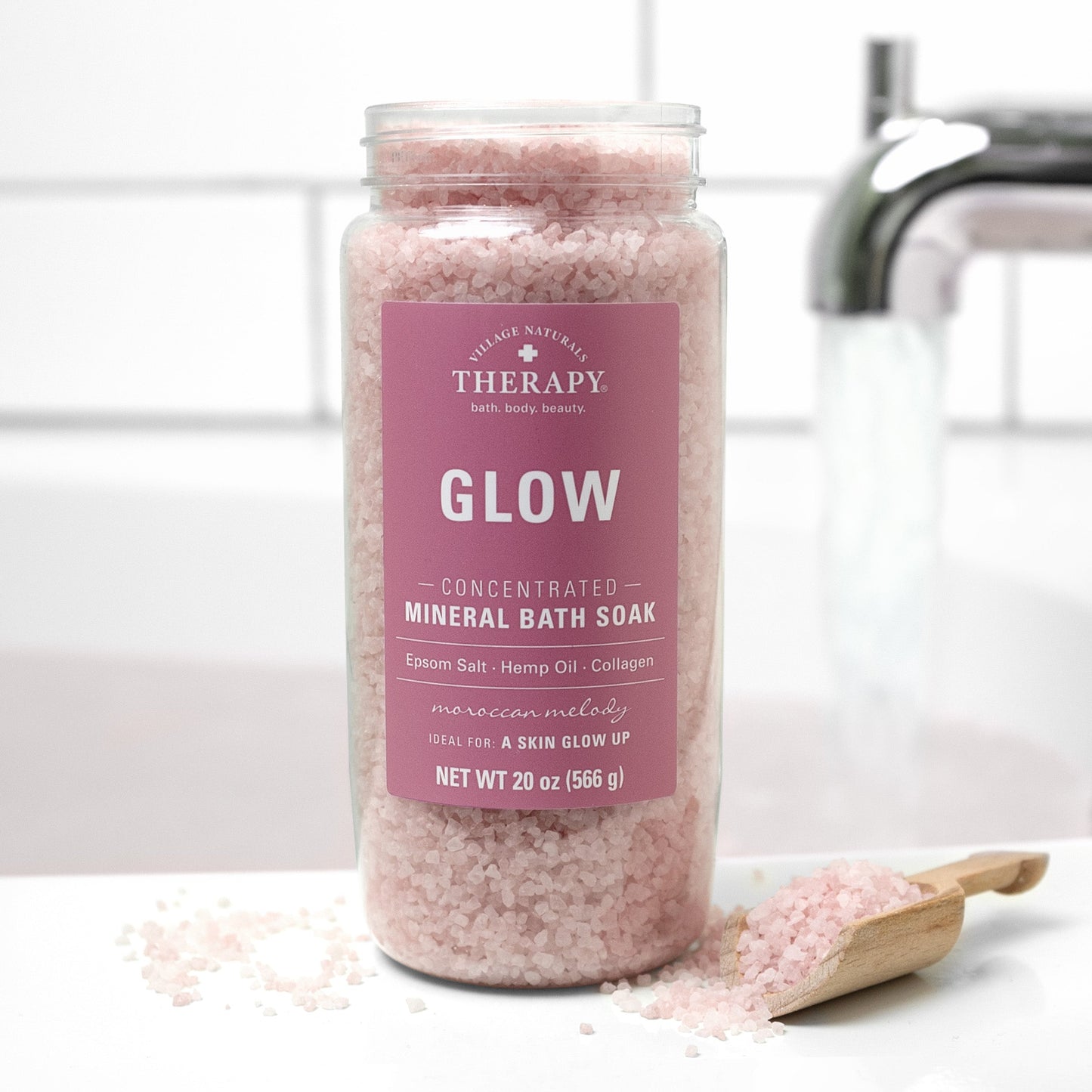 Village Naturals Therapy Glow Concentrated Mineral Bath Soak