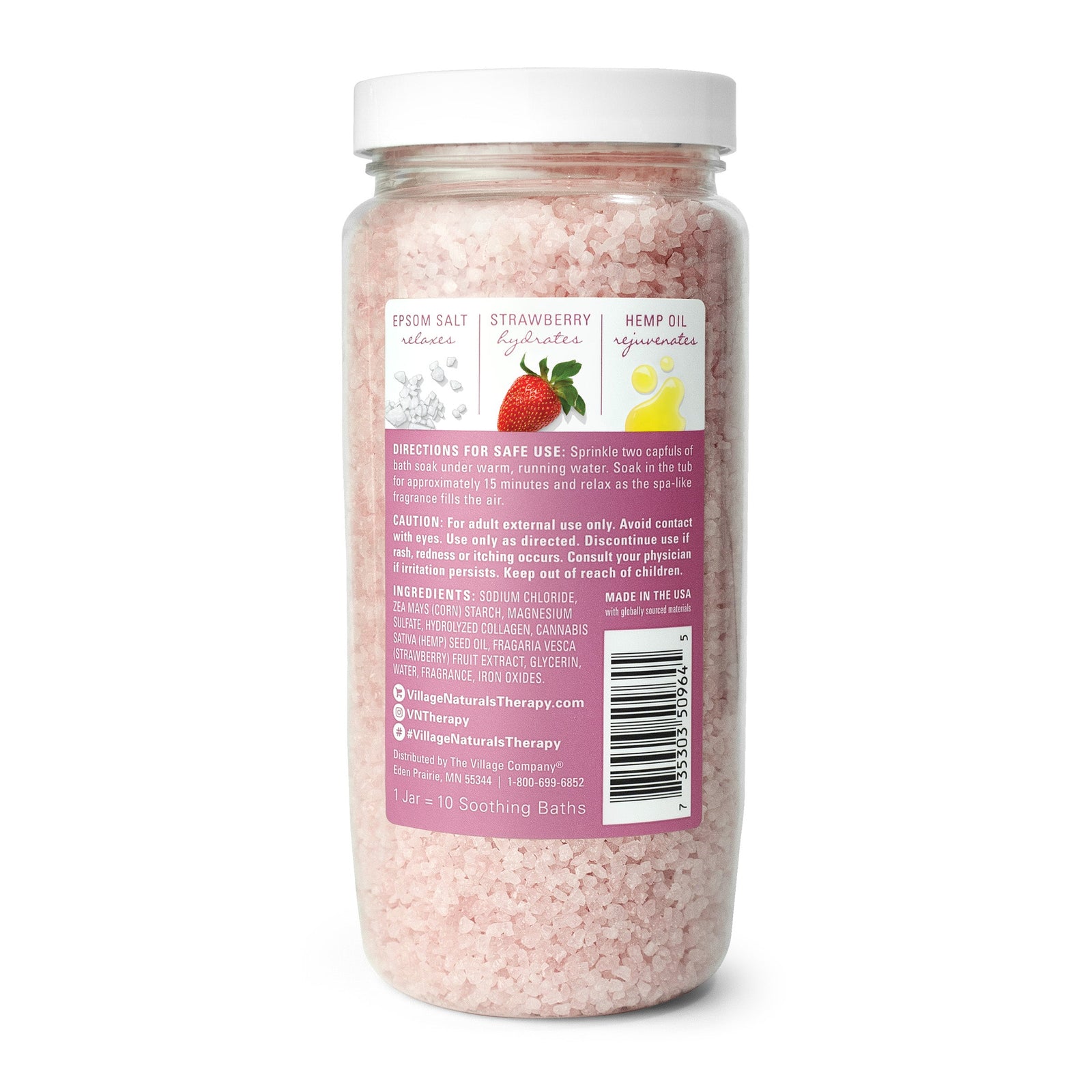 Village Naturals Therapy Glow Concentrated Mineral Bath Soak