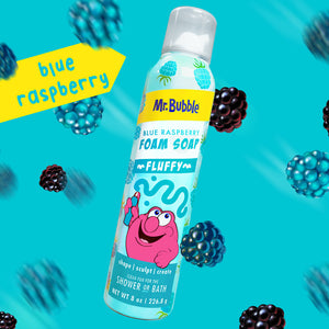Mr. Bubble Blue Raspberry Foam Soap