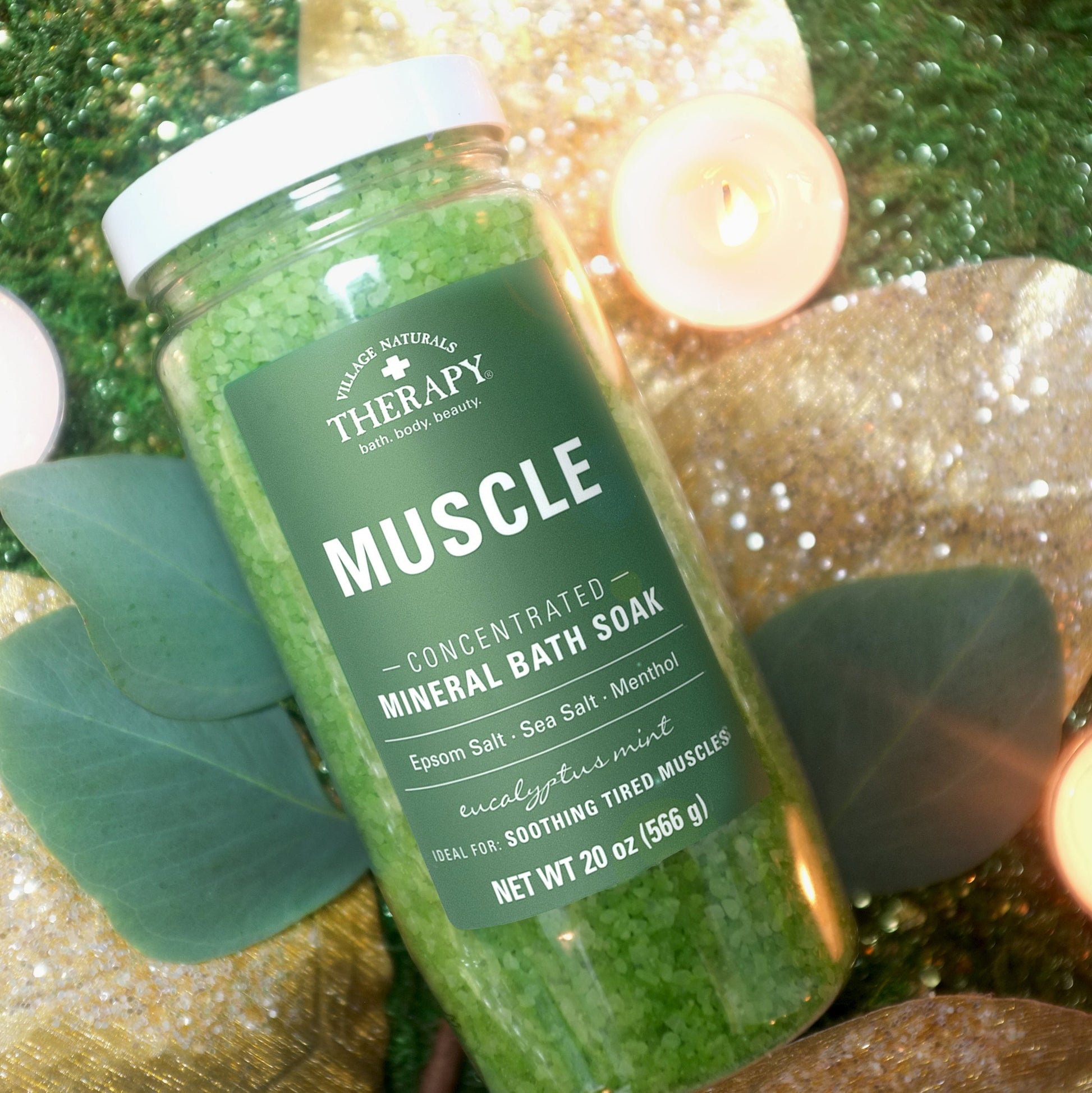 Village Naturals Therapy Muscle Concentrated Mineral Bath Soak