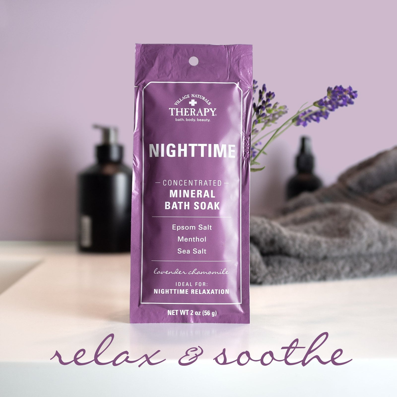 Village Naturals Therapy Nighttime Concentrated Mineral Bath Soak
