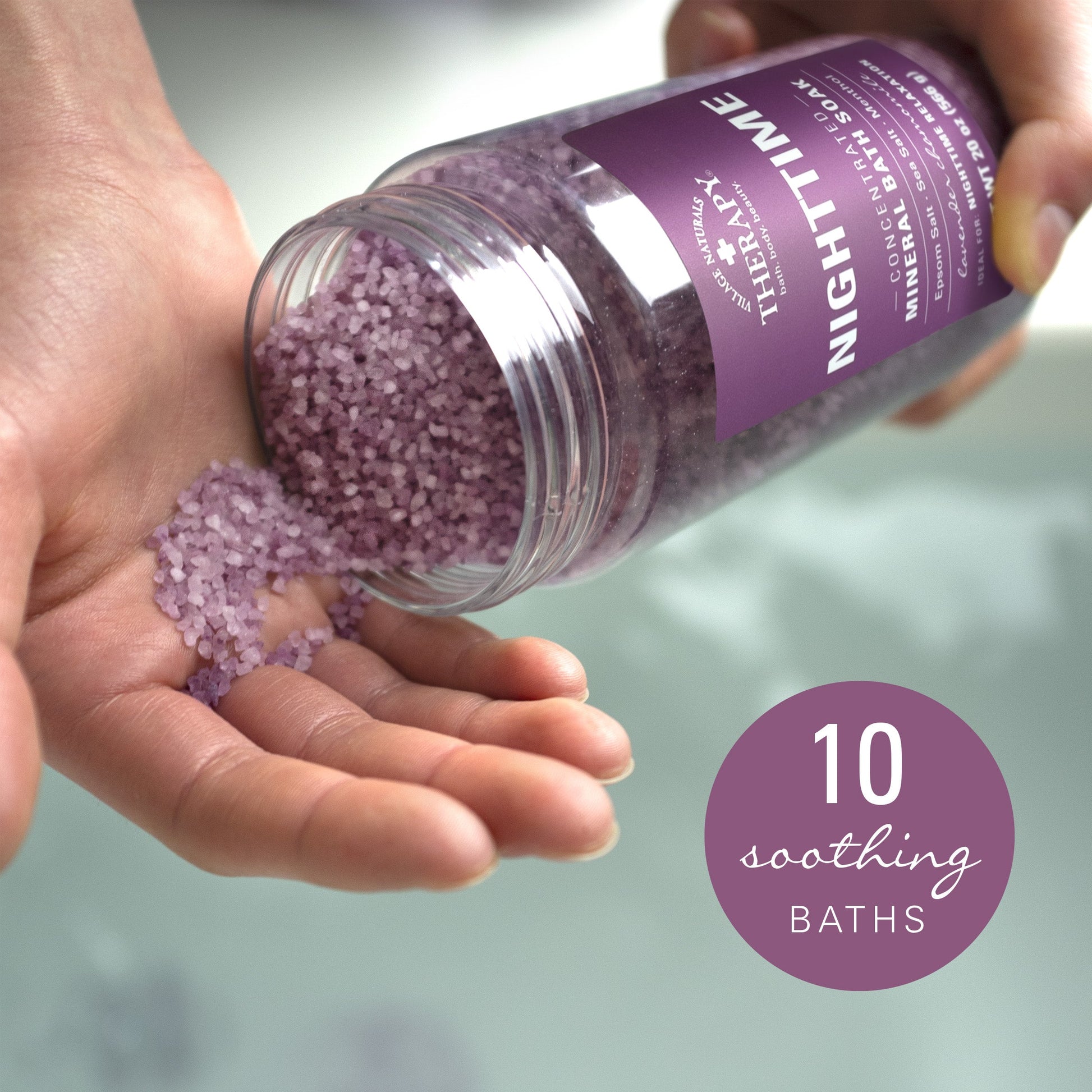 Village Naturals Therapy Nighttime Relief Concentrated Mineral Bath Soak