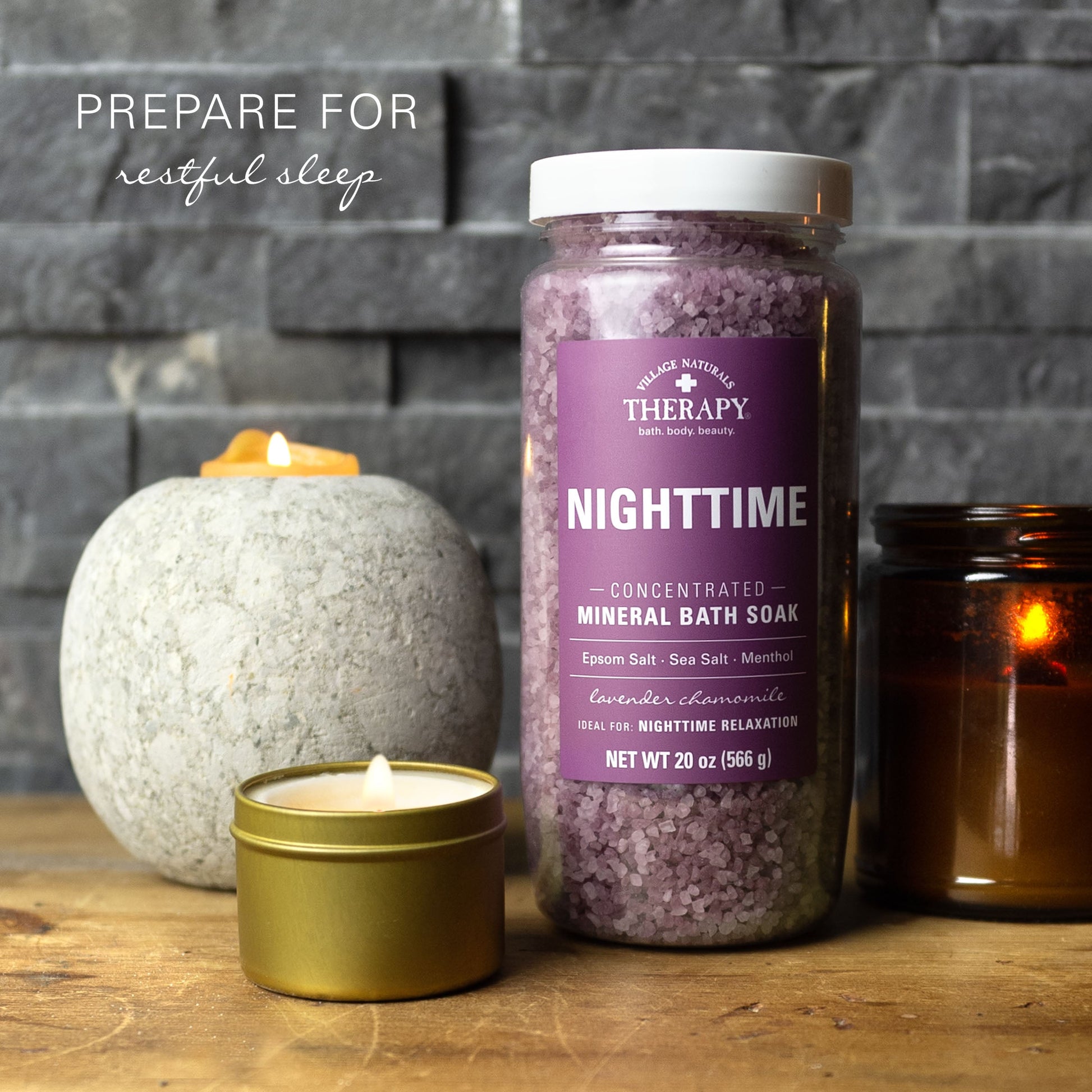 Prepare for restful sleep