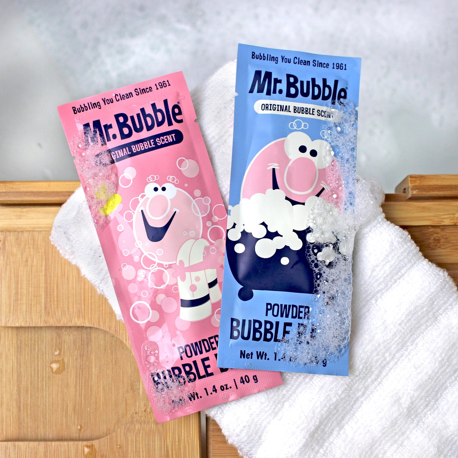 Retro Powder Bubble Bath Packet