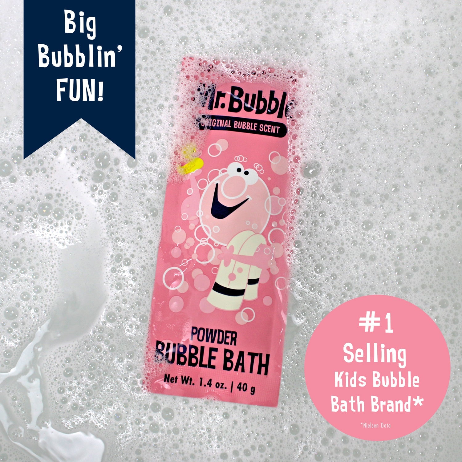 Retro Powder Bubble Bath Packet