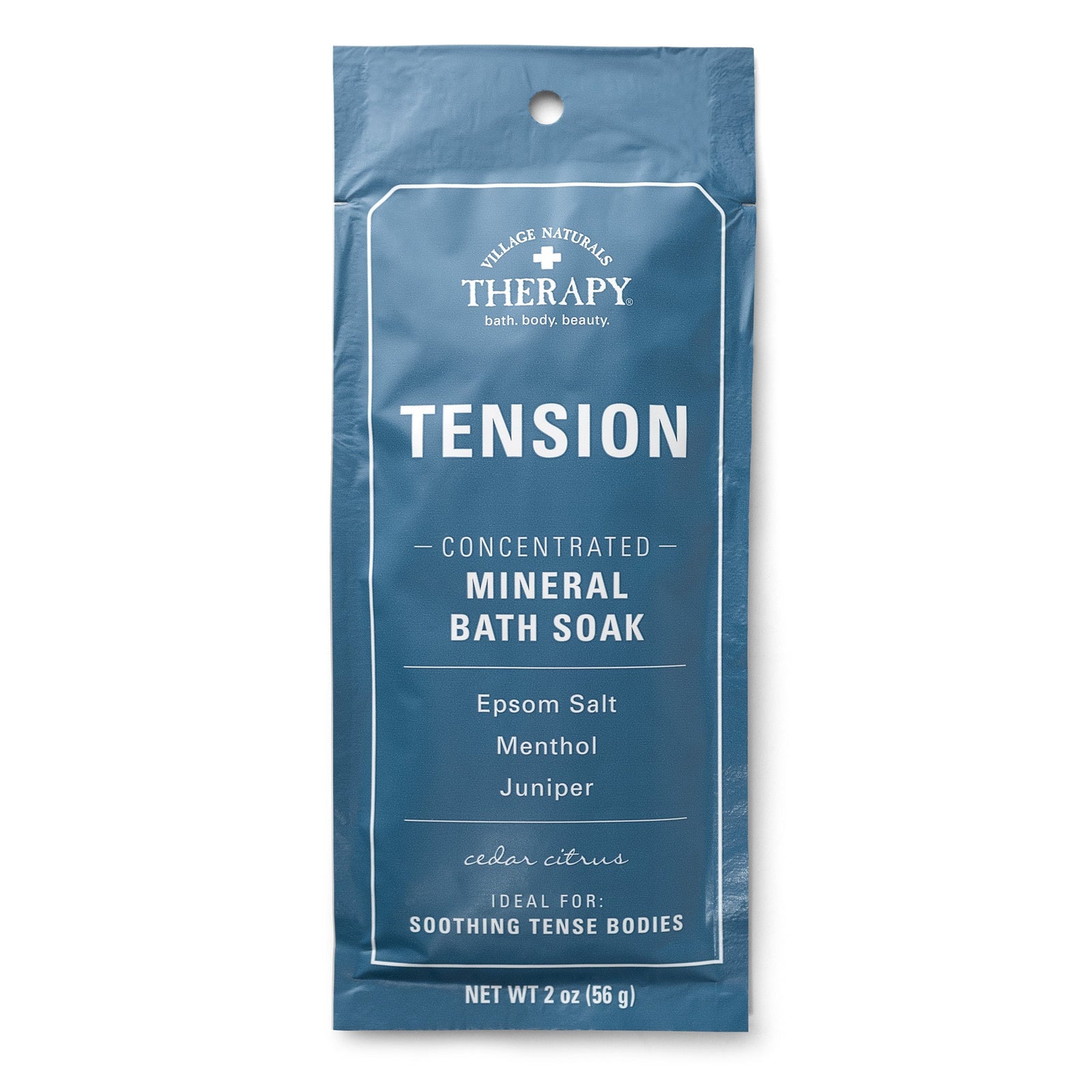 Village Naturals Therapy Tension Concentrated Mineral Bath Soak Packet