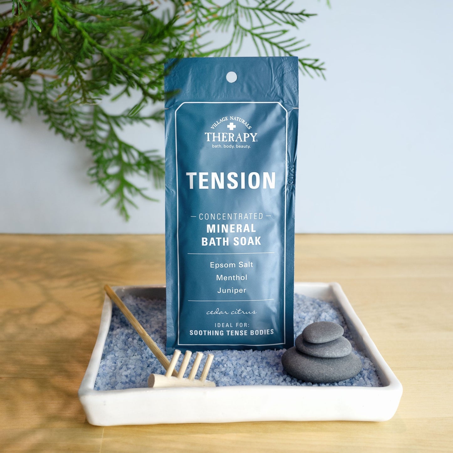Village Naturals Therapy Tension Concentrated Mineral Bath Soak
