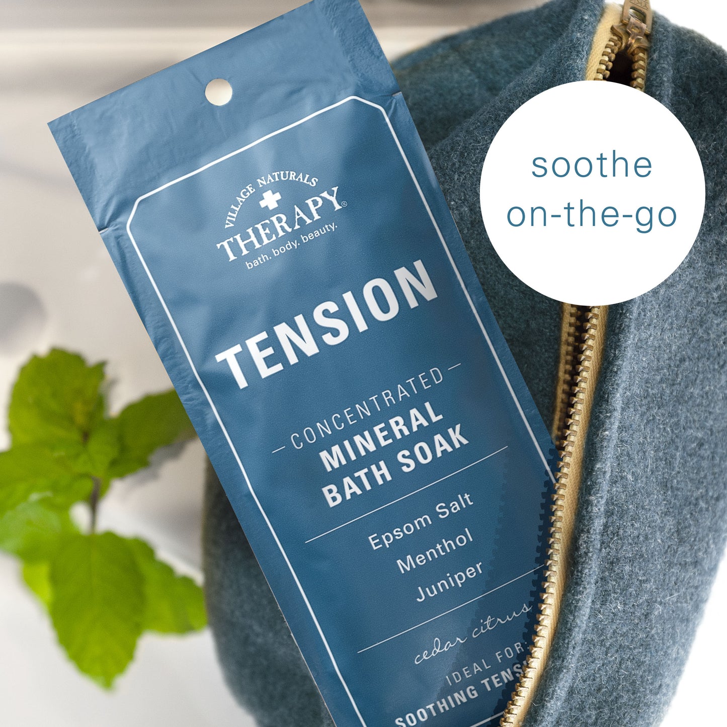 Village Naturals Therapy Tension Concentrated Mineral Bath Soak