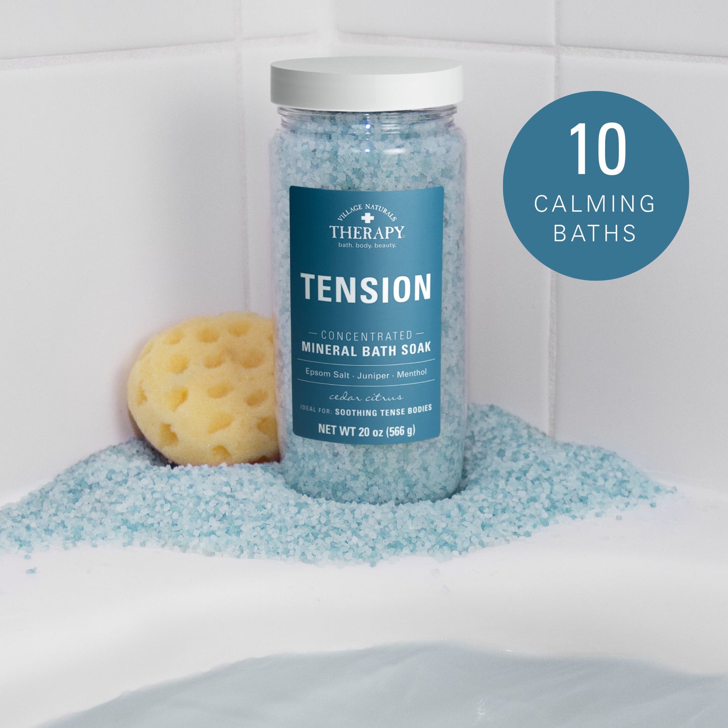 Village Naturals Therapy Tension Concentrated Mineral Bath Soak
