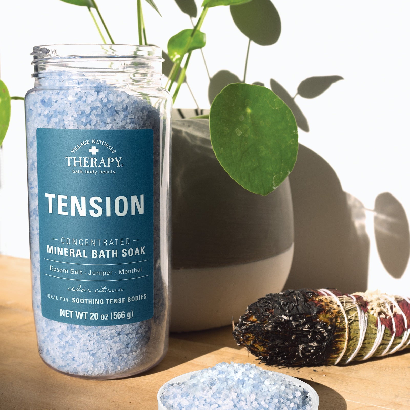 Village Naturals Therapy Tension Concentrated Mineral Bath Soak