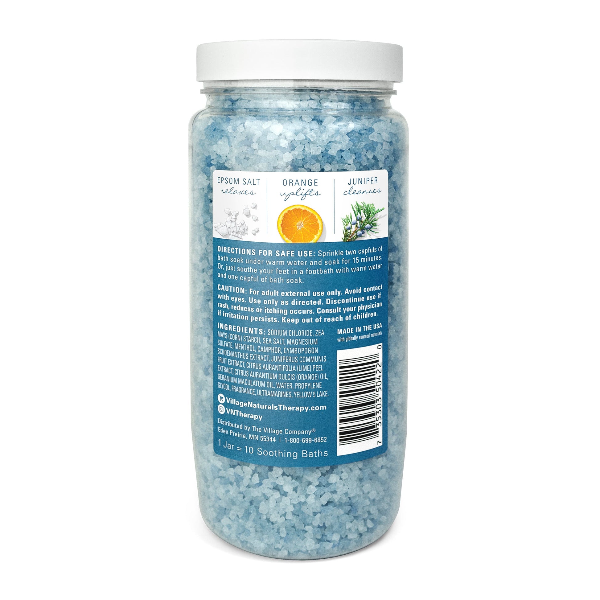 Village Naturals Therapy Tension Concentrated Mineral Bath Soak