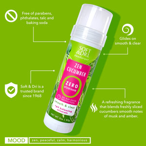 Soft & Dri Zen Cucumber Aluminum Free Deodorant