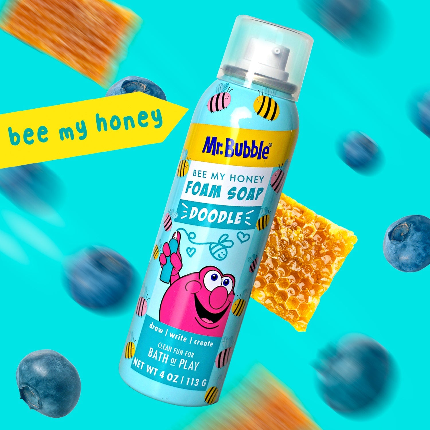 Mr. Bubble Bee My Honey Doodle Foam Soap