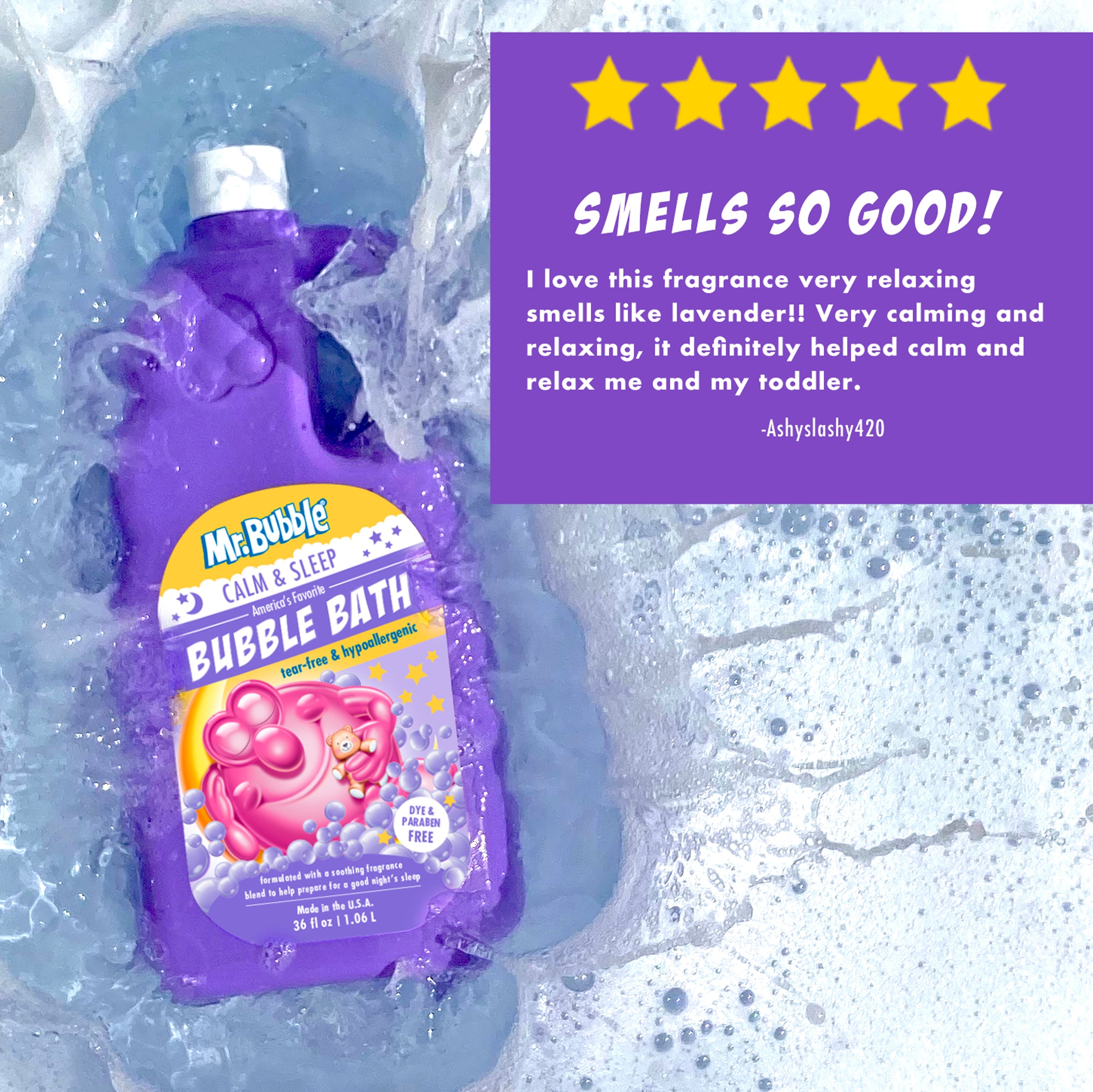  Mr. Bubble Original Bubble Bath - Hypoallergenic, Tear Free Bubble  Bath Solution Makes Big Long Lasting Bubbles for Kids, Toddlers and Adults  (Pack of 2 Bottles, 36 fl oz Each) : Baby