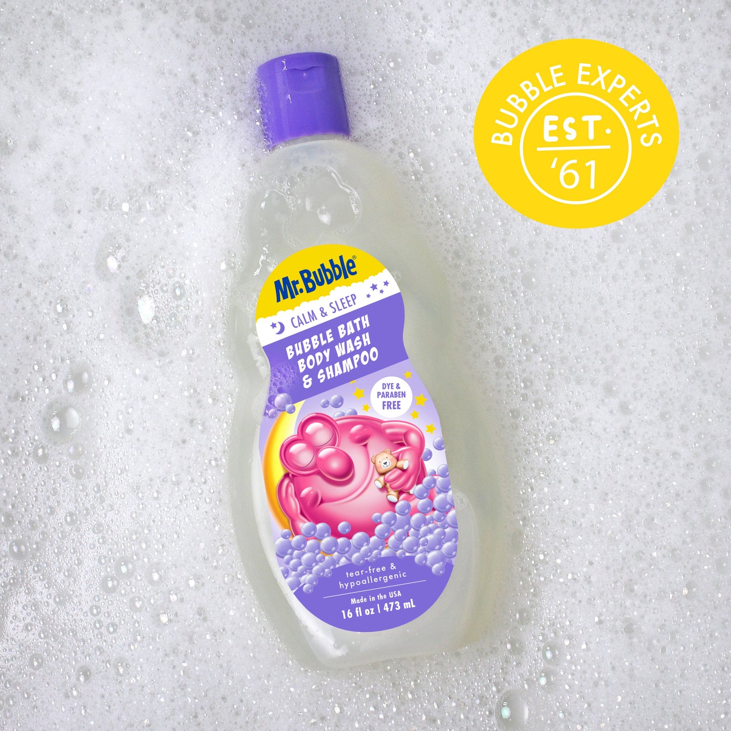 Calm & Sleep 3-in-1 Bubble Bath, Body Wash & Shampoo