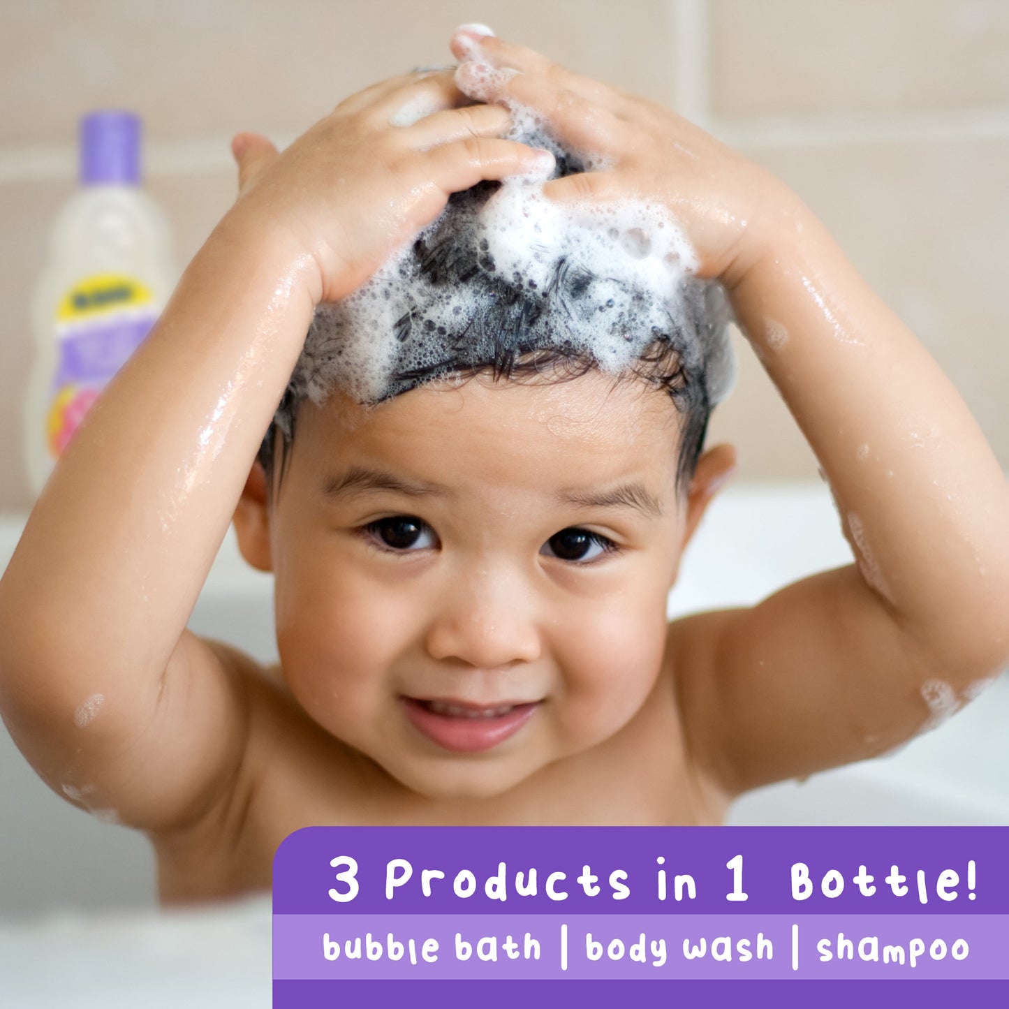 Calm & Sleep 3-in-1 Bubble Bath, Body Wash & Shampoo