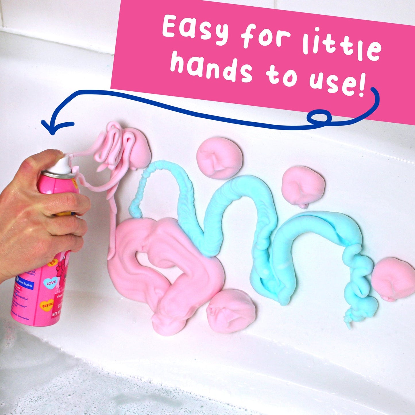 Mr. Bubble Candy Hearts Fluffy Foam Soap