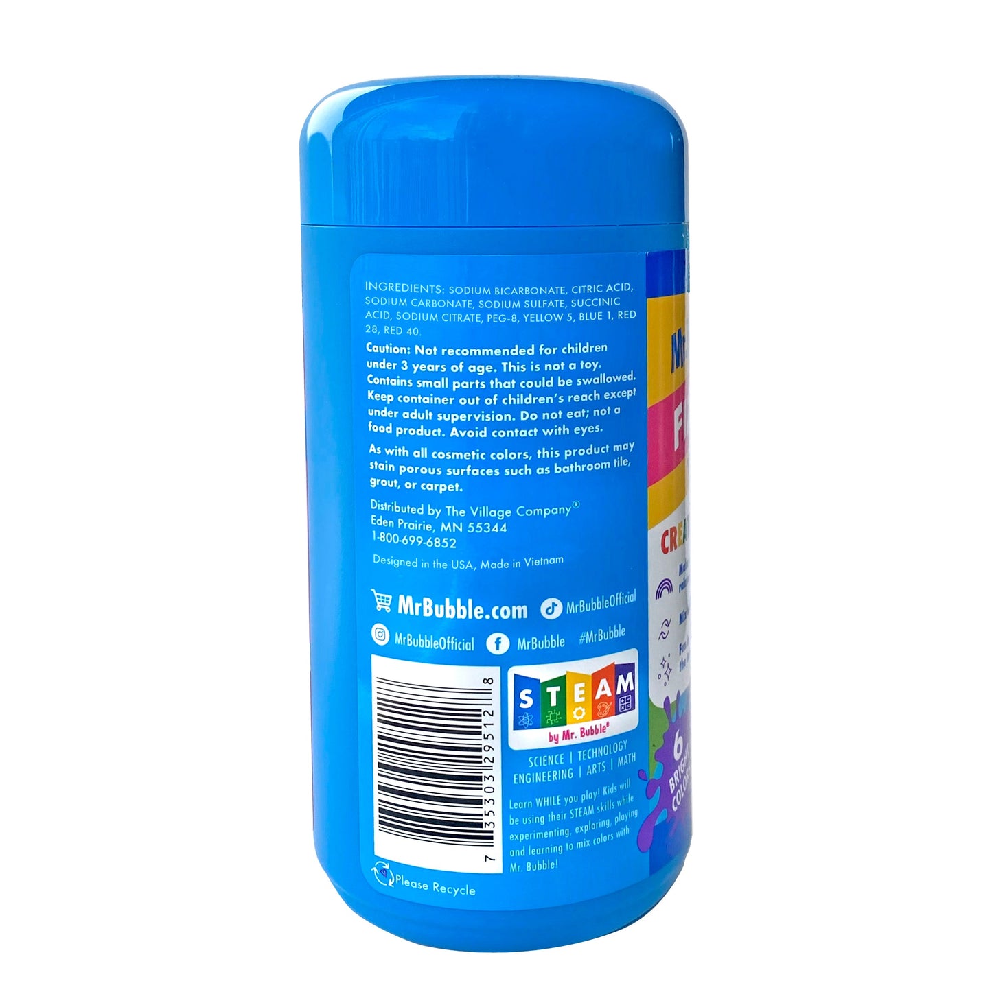 Mr. Bubble Fizzy Tub Colors 150 ct
