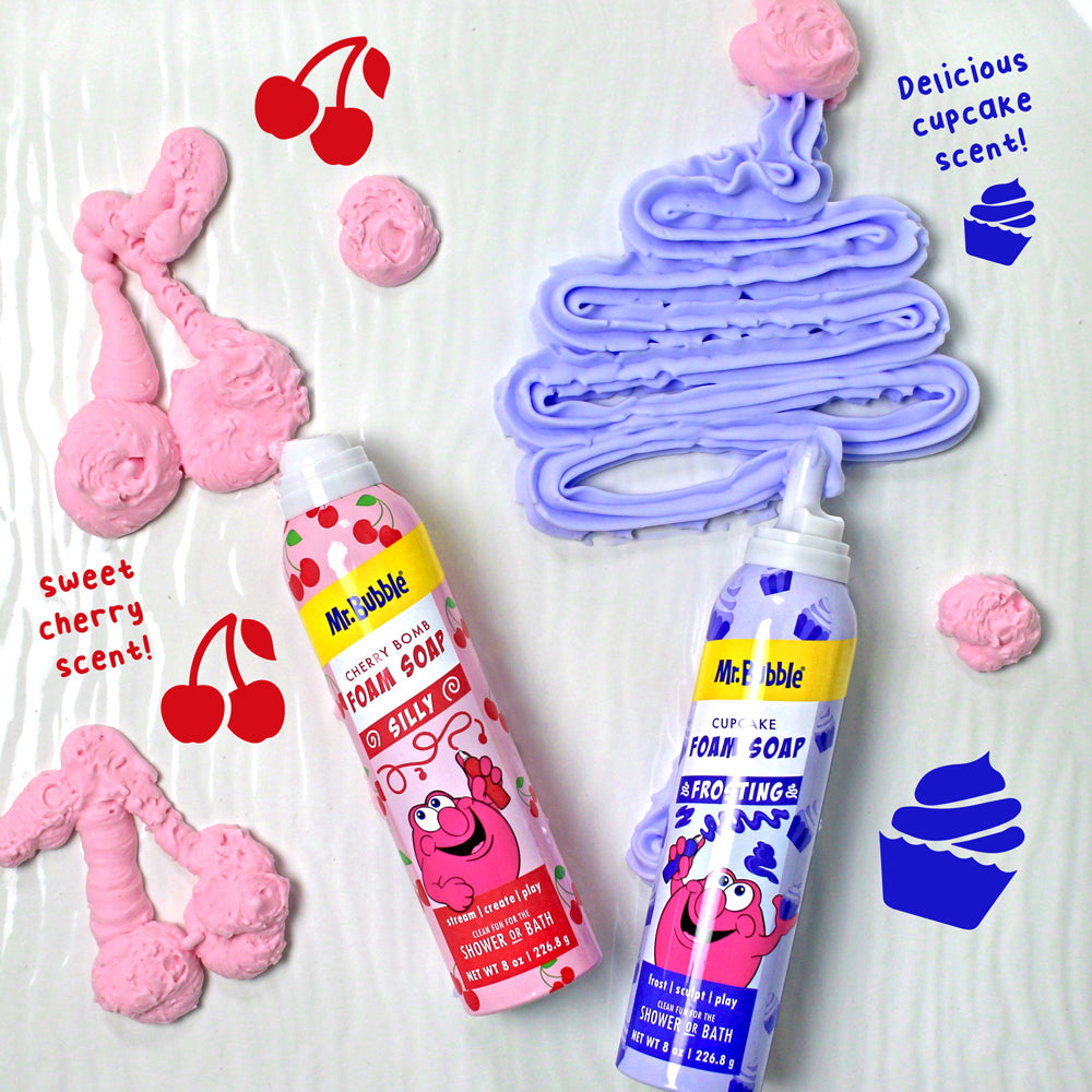 Foam Soap Twin Pack, Rotating Colors, Frosting and Silly Nozzles
