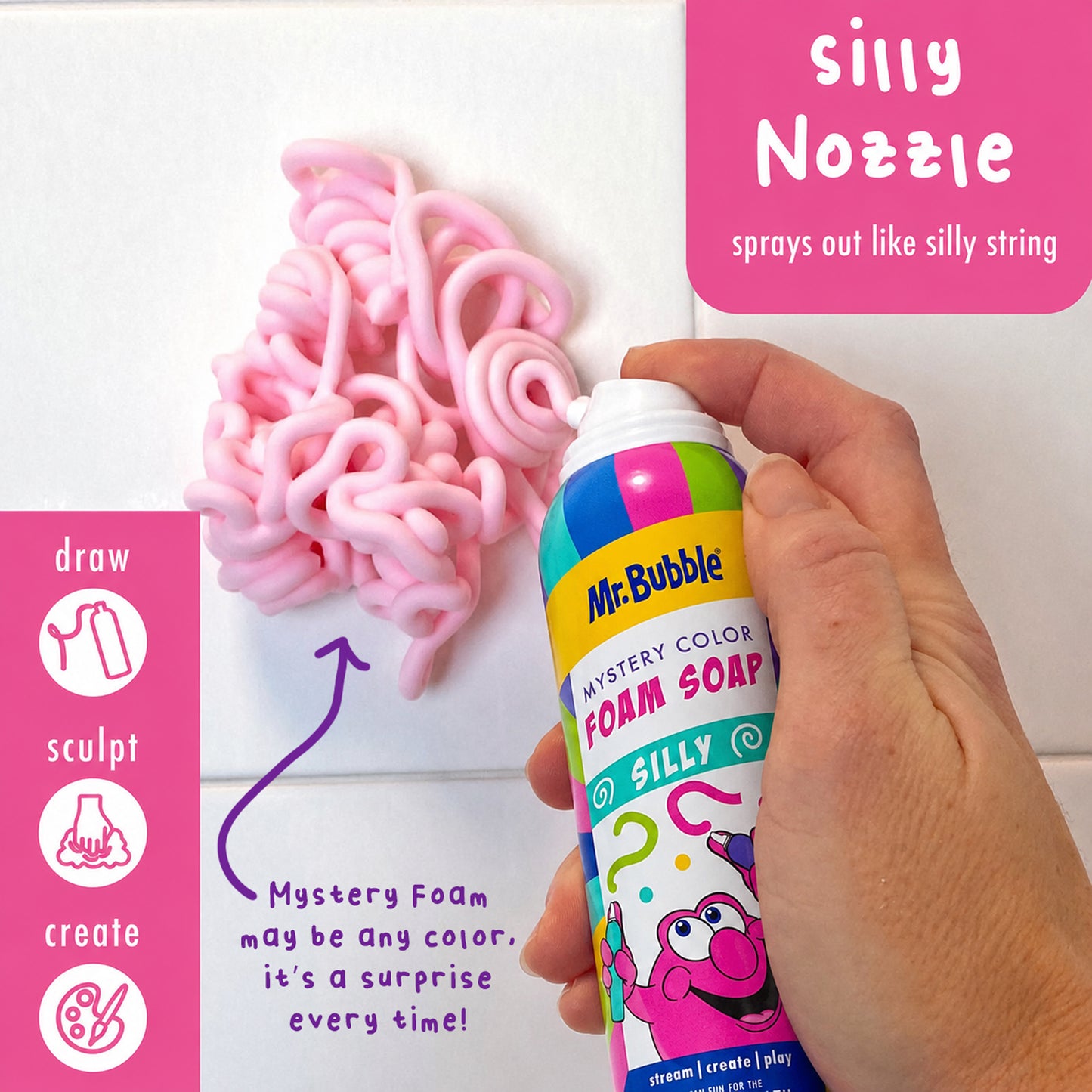 Foam Soap Twin Pack, Rotating Colors, Frosting and Silly Nozzles