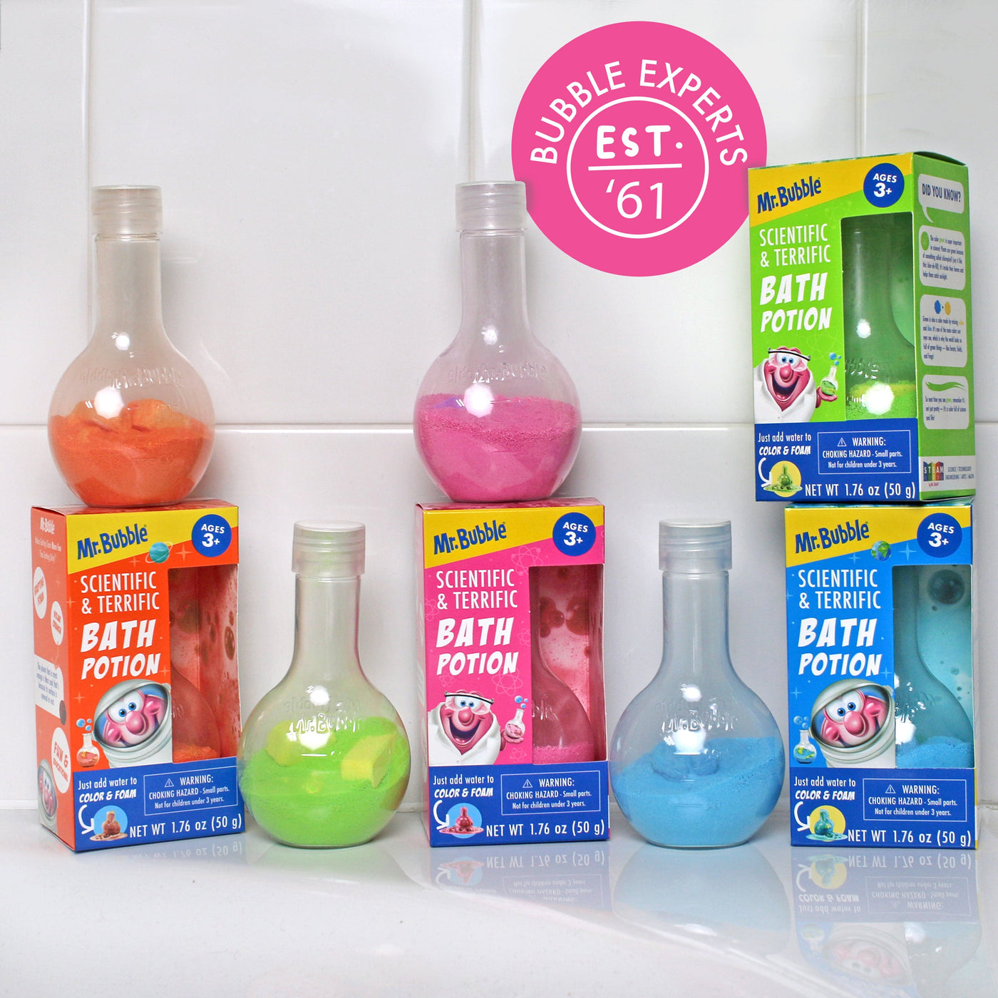 Mr. Bubble Scientific and Terrific Bath Potion Pink 