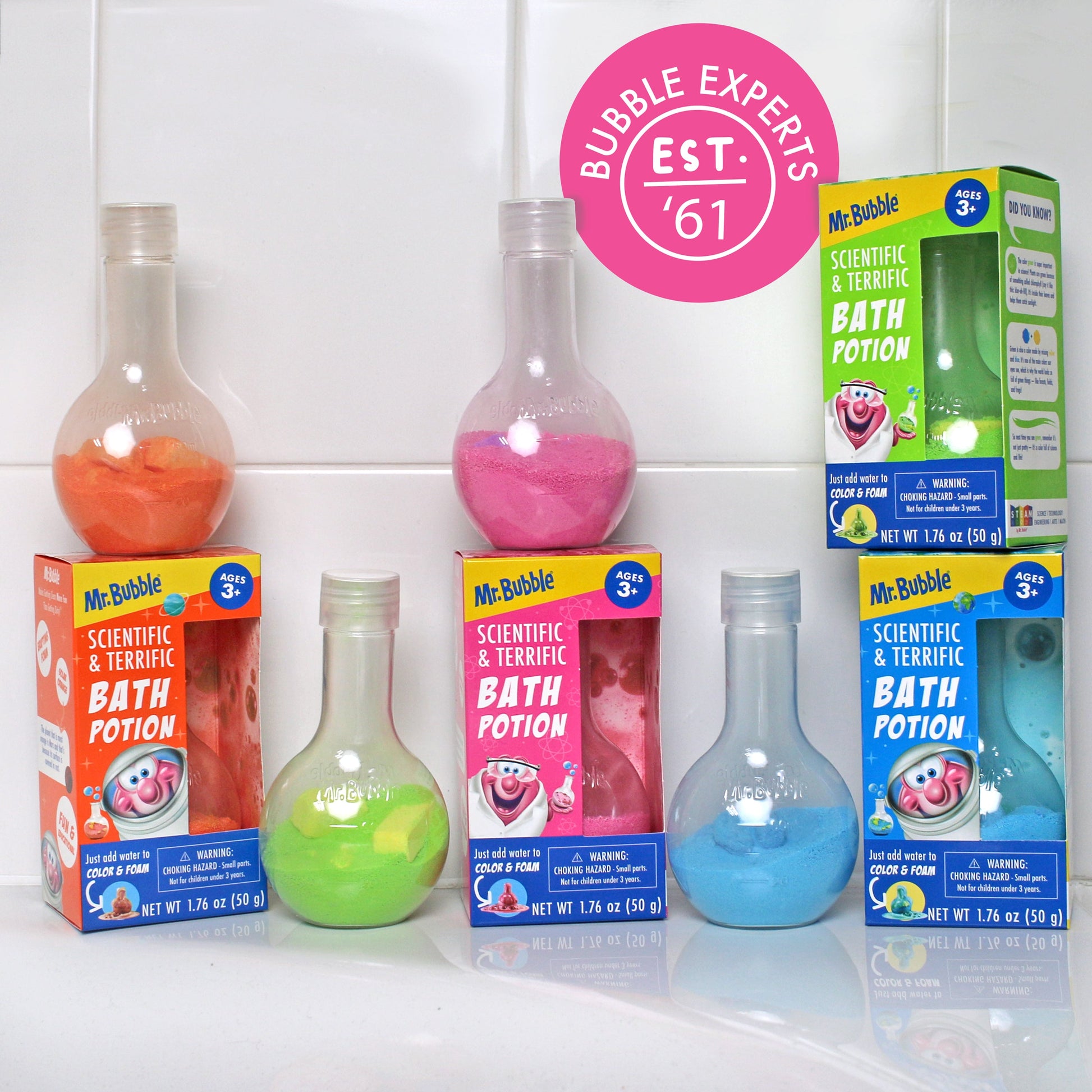 Mr. Bubble Scientific and Terrific Bath Potion Solar Orange