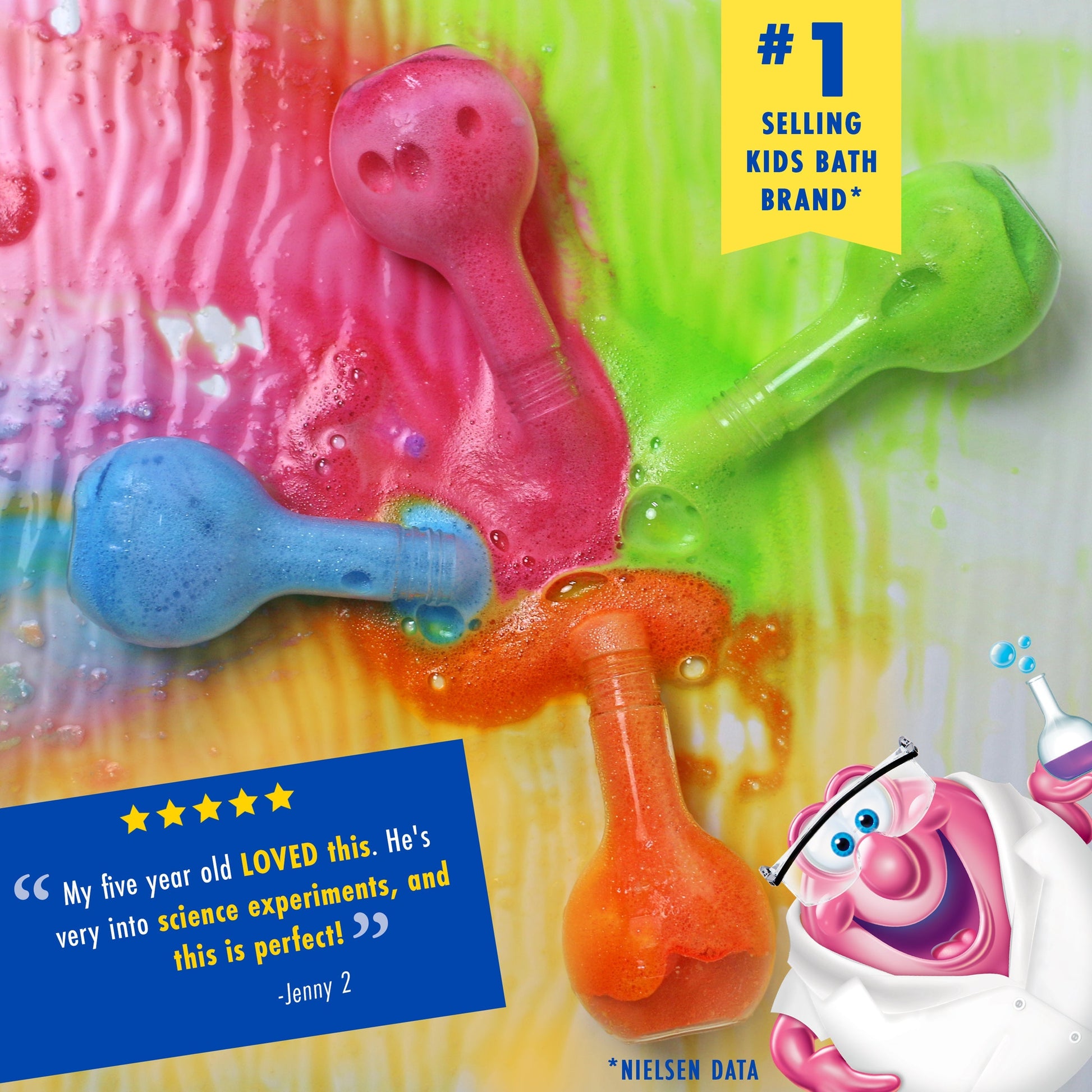 Mr. Bubble Scientific and Terrific Bath Potion Aqua Blue