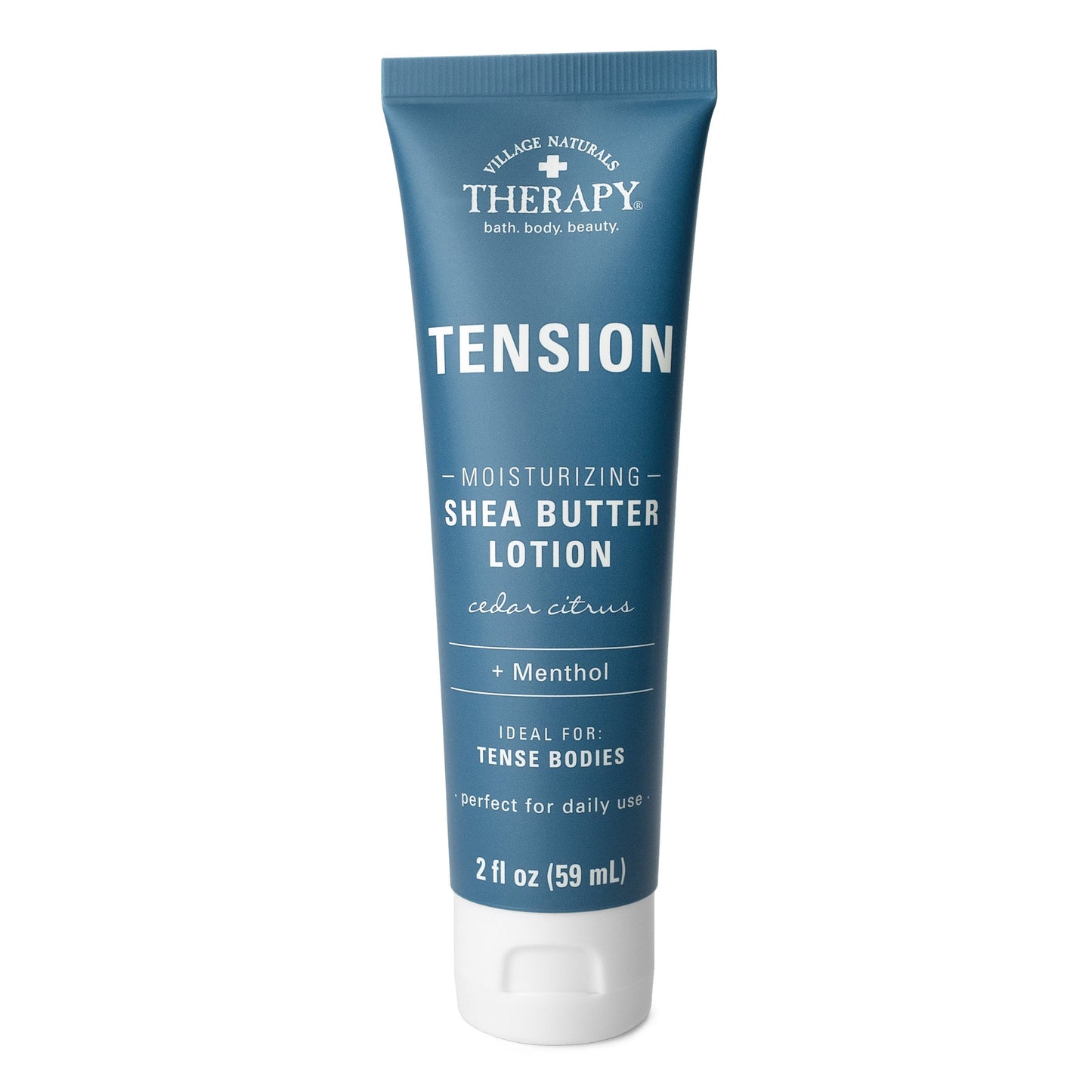 Village Naturals Therapy Tension Moisturizing Shea Butter Lotion Cedar Citrus