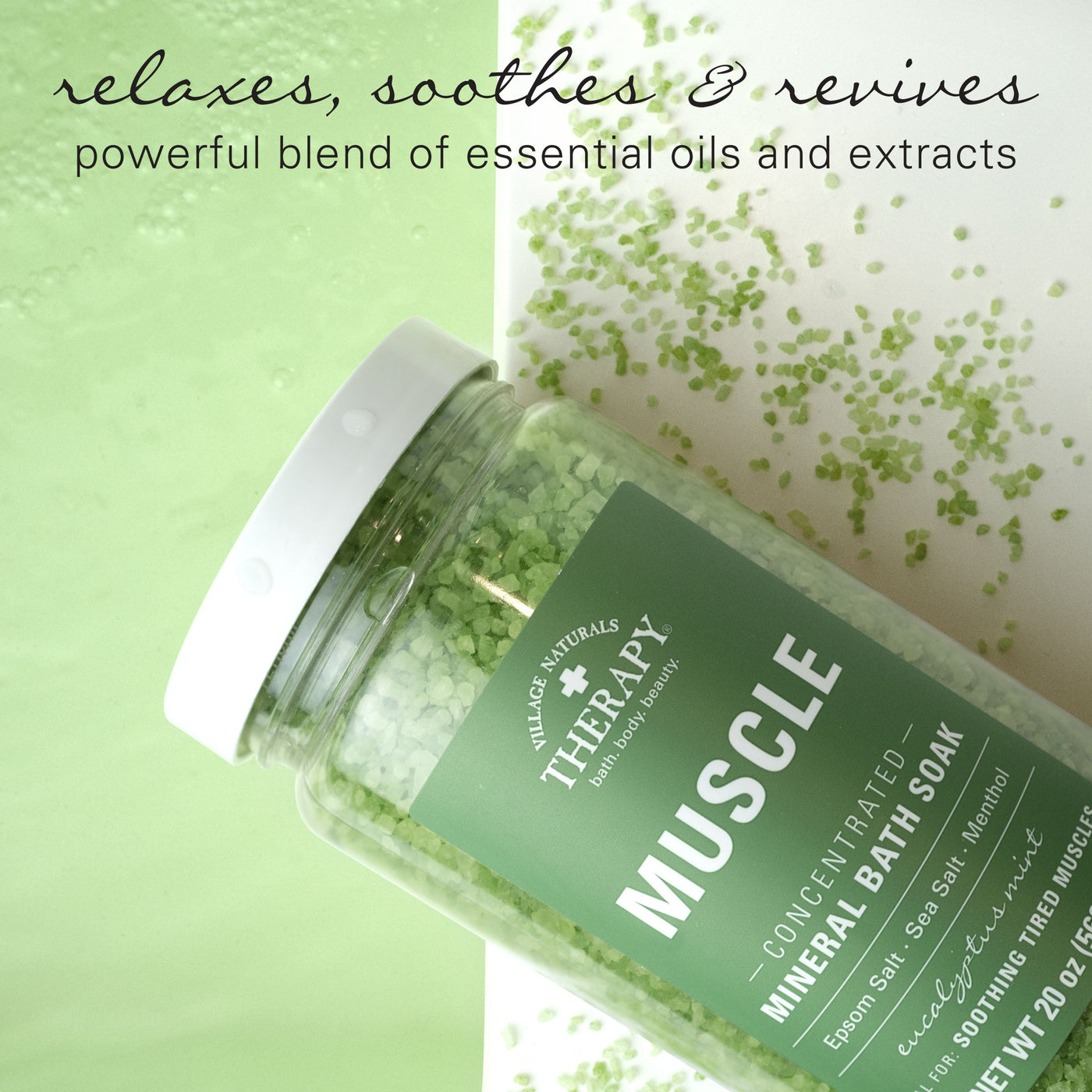 Village Naturals Therapy Muscle Concentrated Mineral Bath Soak