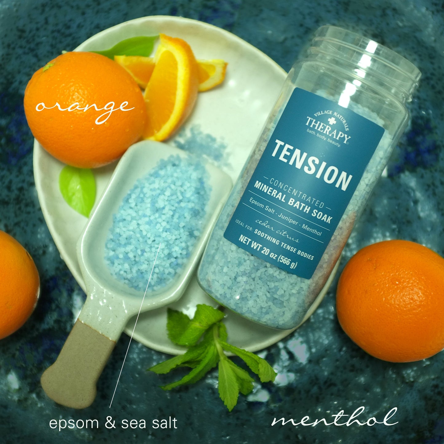 Village Naturals Therapy Tension Concentrated Mineral Bath Soak