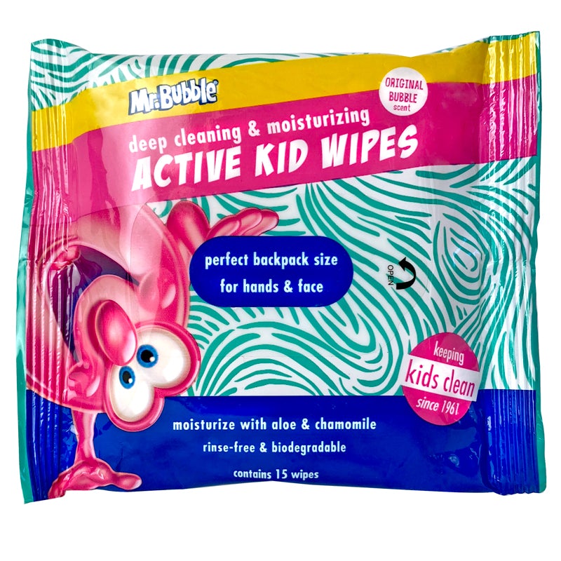 Mr. Bubble Active Kid Wipes