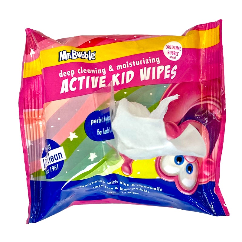 Mr. Bubble Active Kid Wipes