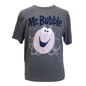 Mr. Bubble Adult Gray Vintage EST. 1961 T-Shirt