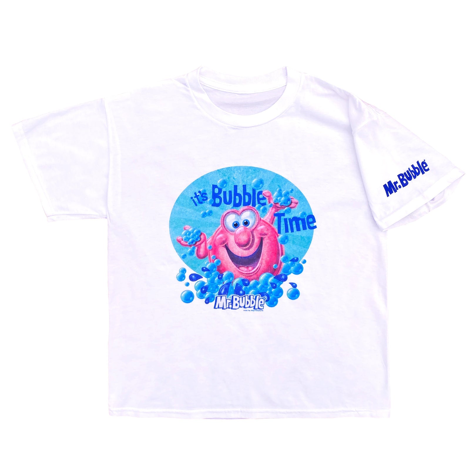 Mr. Bubble It's bubble time kids t-shirt