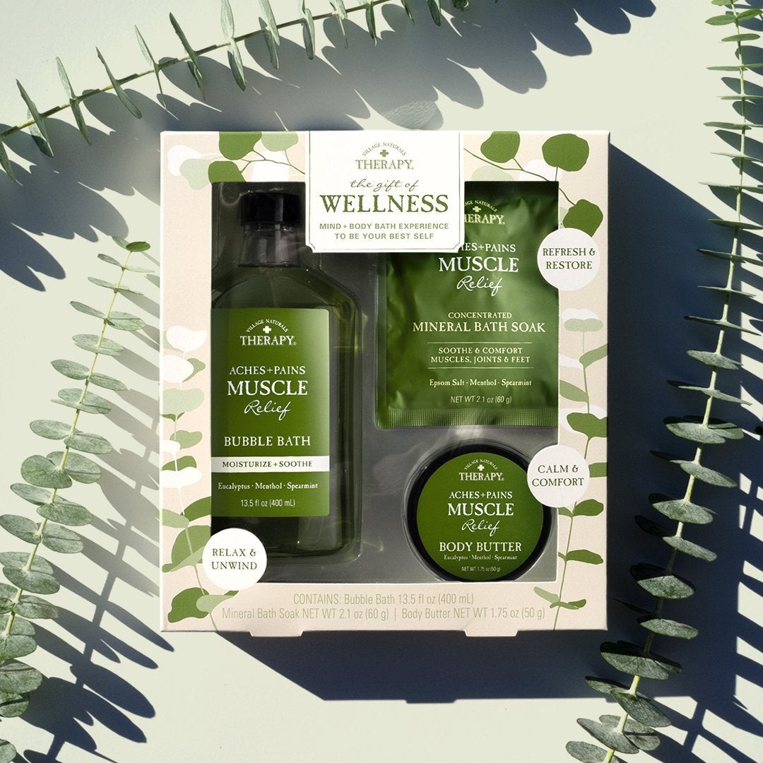 Village Naturals Therapy Muscle Relief Wellness Gift Set