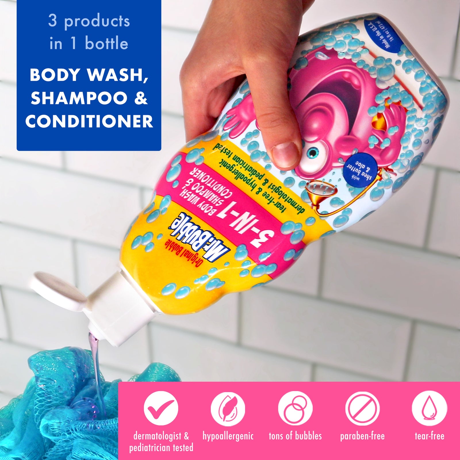 Original 3-in-1 Body Wash, Shampoo & Conditioner 16 oz
