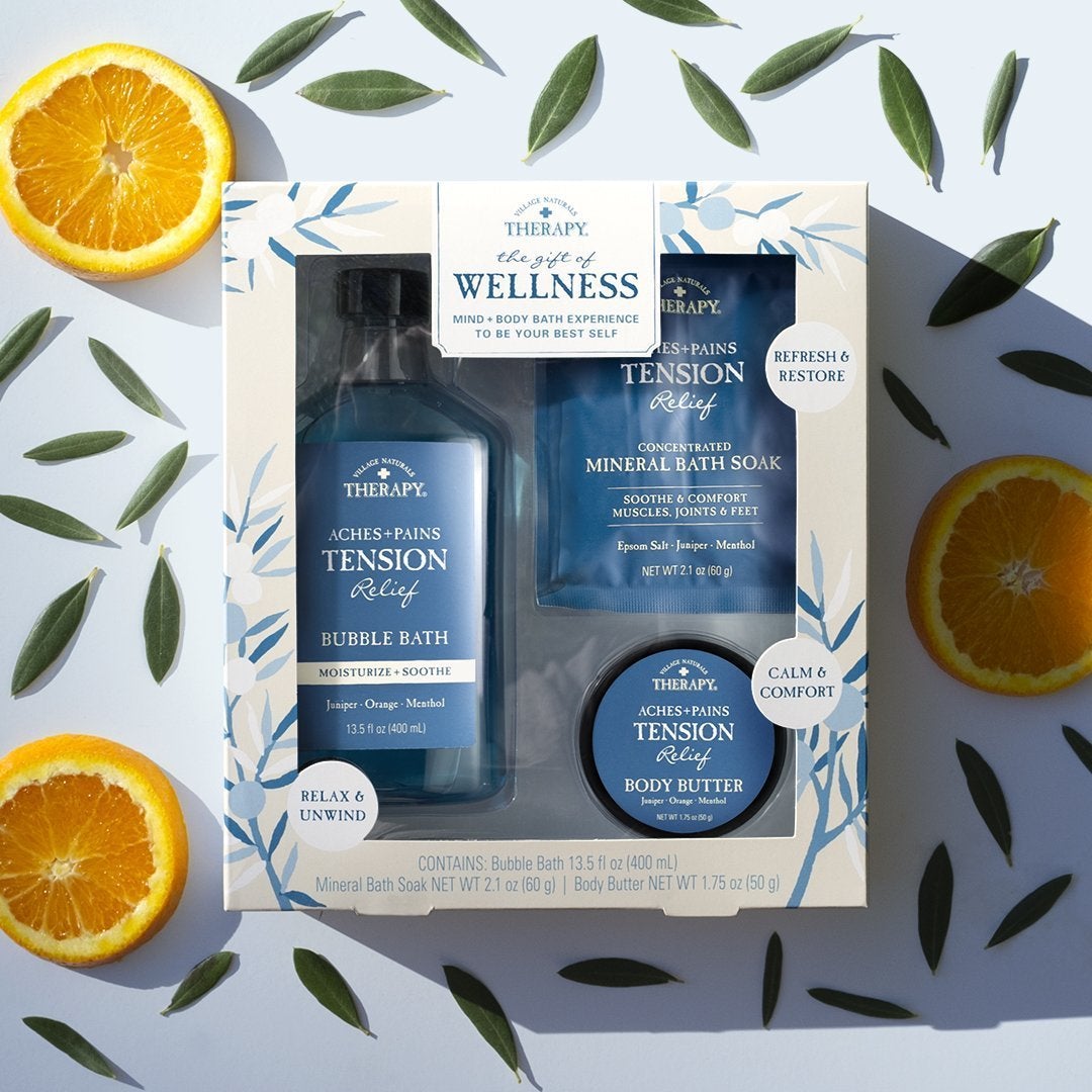 Village Naturals Therapy Tension Relief Wellness Gift Set